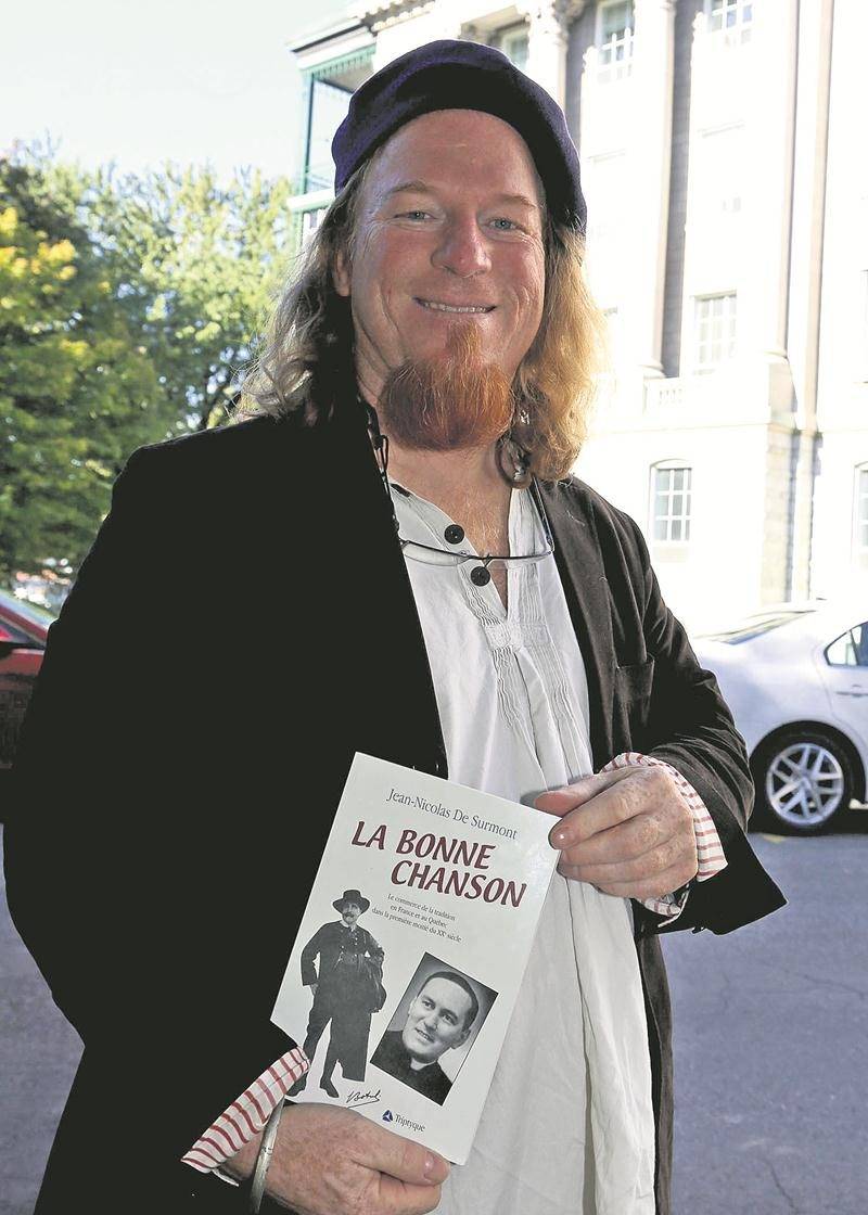 Jean-Nicolas De Surmont a commencé ses études sur la Bonne Chanson au début des années 90, à une époque où très peu de documentation était accessible sur le sujet. Photo Robert Gosselin | Le Courrier ©