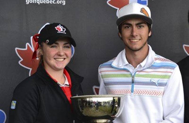 La golfeuse maskoutaine Valérie Tanguay a remporté au cours de la fin de semaine l’Omnium printanier junior Vertdure disputé au Olde Kinderhook Golf Club à Valatie dans l’état de New York. Elle a devancé par trois coups sa plus proche rivale, Océane Jacques, en remettant un pointage de + 11 au terme des deux rondes de golf. Valérie a entamé la deuxième ronde avec un coup de retard sur les meneuses, mais a réussi à les coiffer en jouant 77 sur le dernier 18 trous. La pluie et le froid ont compliq