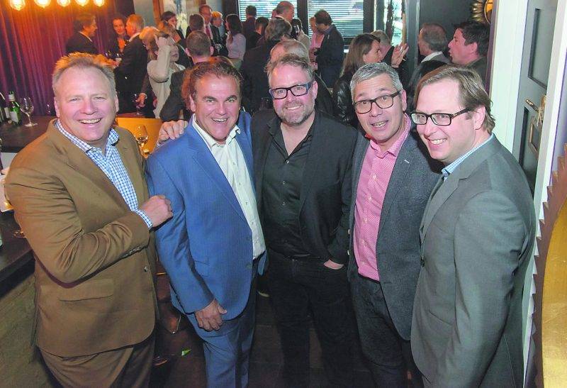 Des gens d’affaires impliqués dans leur communauté : Jacques Sylvestre Jr, Jean Fontaine, Alexandre Taillefer, Luc Ménard et Benoit Chartier.