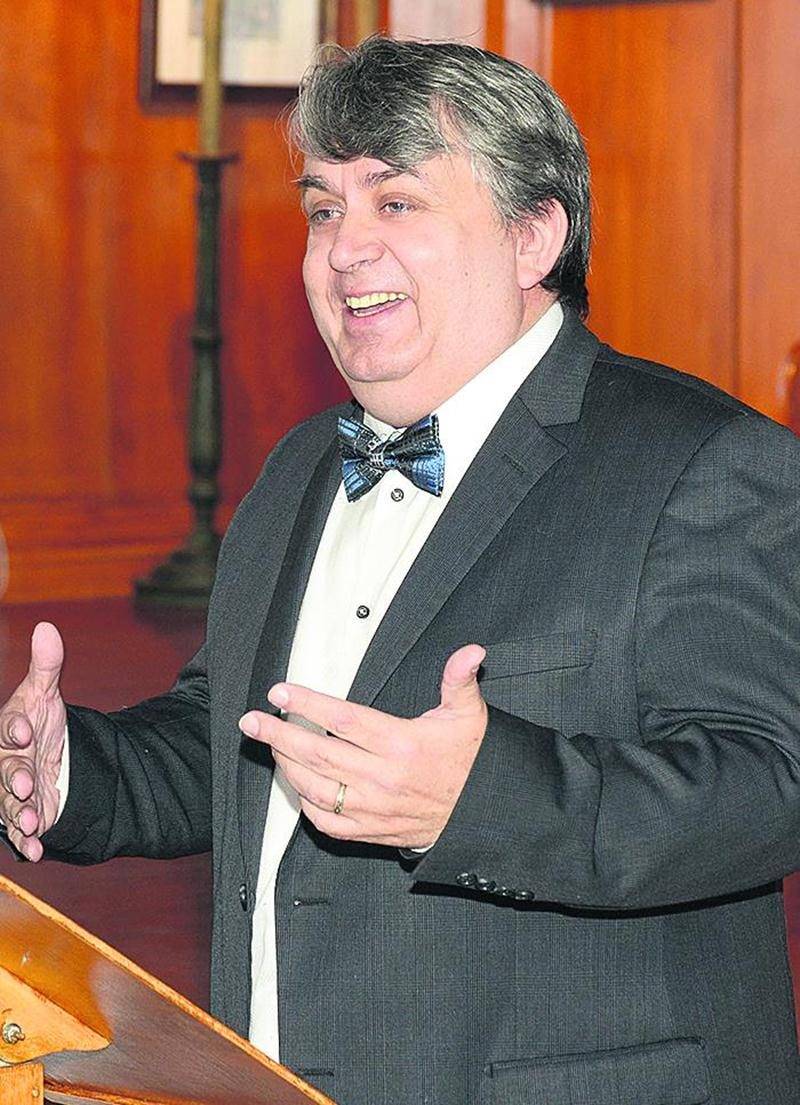 Marc Bouchard, un chroniqueur passionné et un conférencier généreux. Photo François Larivière | Le Courrier ©