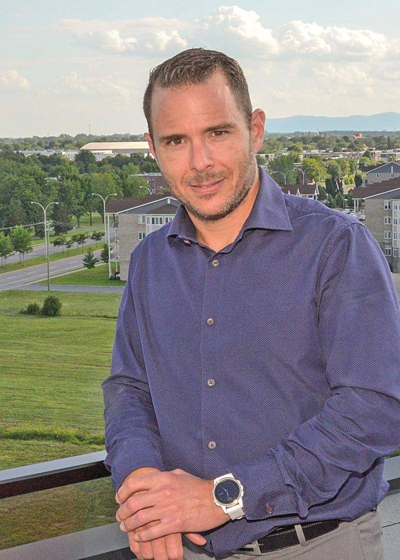 Jonathan Robin, coprésident du Groupe Robin, promoteur du Complexe Synergia. Photo François Larivière | Le Courrier ©