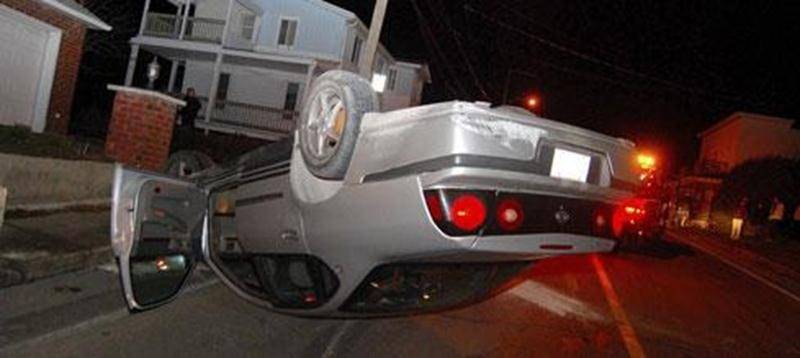 Un accident de la route s'est produit le samedi 26 novembre, vers 22 h 45, sur la rue Saint-Pierre Ouest, à Saint-Hyacinthe. Un homme qui conduisait avec les capacités affaiblies aurait tenté d'éviter une voiture qui s'amenait en sens inverse. C'est alors qu'il aurait perdu le contrôle de son véhicule qui a percuté un muret de béton dans sa course avant de se renverser. L'homme n'a pas été blessé. Il devra répondre à des accusations de conduite avec les facultés affaiblies.