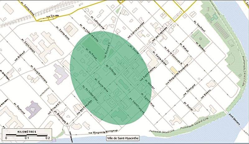 La « zone de couverture approximative » telle qu’annoncée à l’automne 2016. Photo courtoisie