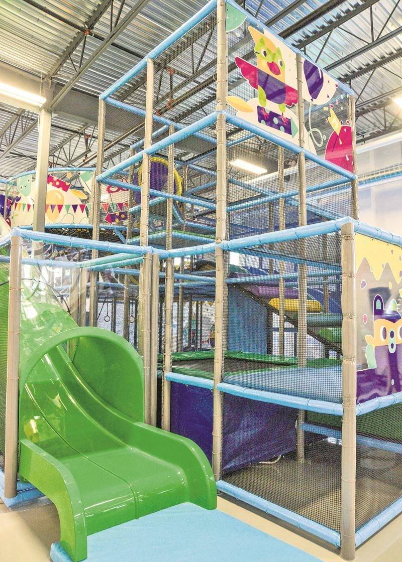 Un module de jeux multiniveaux fera la joie des enfants. Photo François Larivière | Le Courrier ©