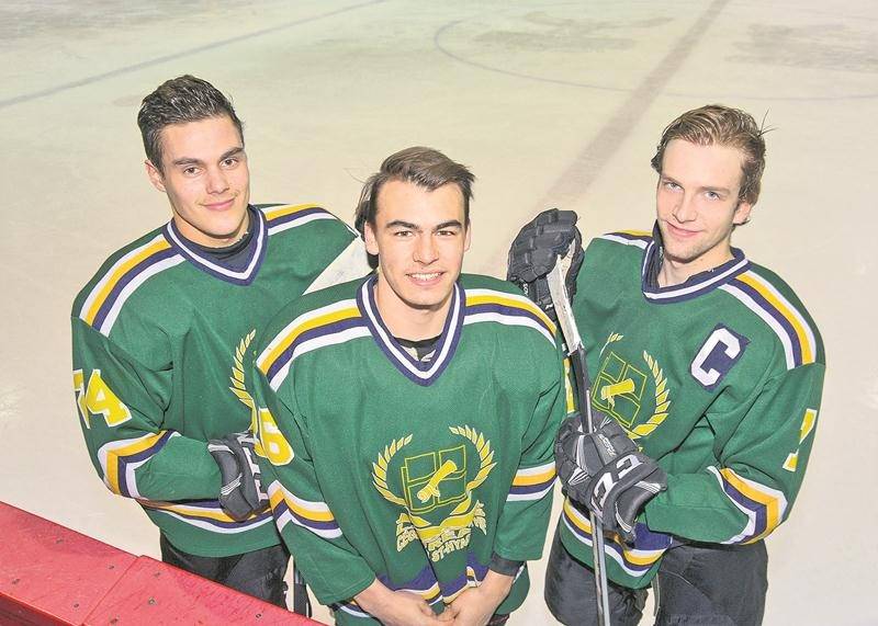 William Bordeleau, William Lemay et Simon Gravel donnent des maux de tête à toutes les équipes qui les affrontent cette saison. Photo François Larivière | Le Courrier ©