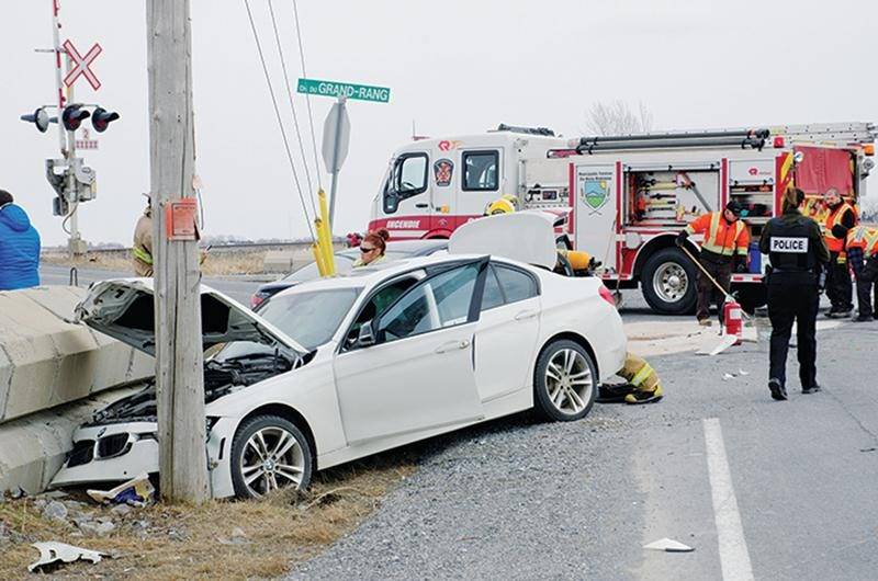 Collision entre trois voitures à Sainte-Marie-Madeleine