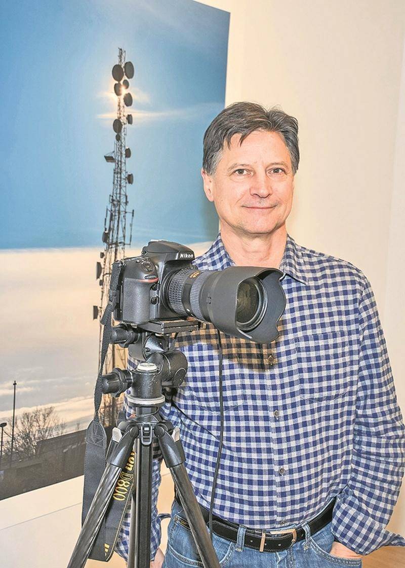 Aux confins du visible est la deuxième exposition présentée par Denis Farley à Expression. En 2000, il avait proposé Meeting. Photo François Larivière | Le Courrier ©