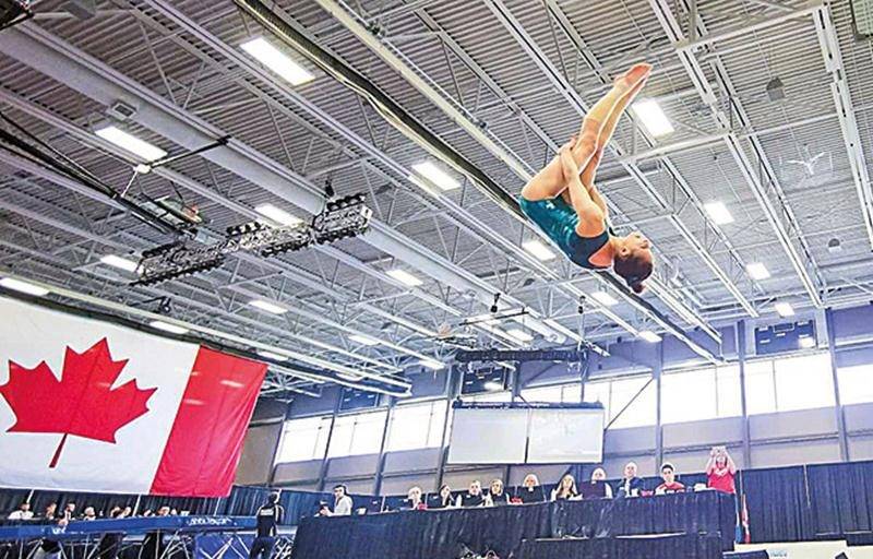 Nora Abouraja de Gymnaska-Voltigeurs devrait confirmer sa place pour le Championnat du monde de gymnastique acrobatique samedi à Saint-Hyacinthe. Photo Courtoisie