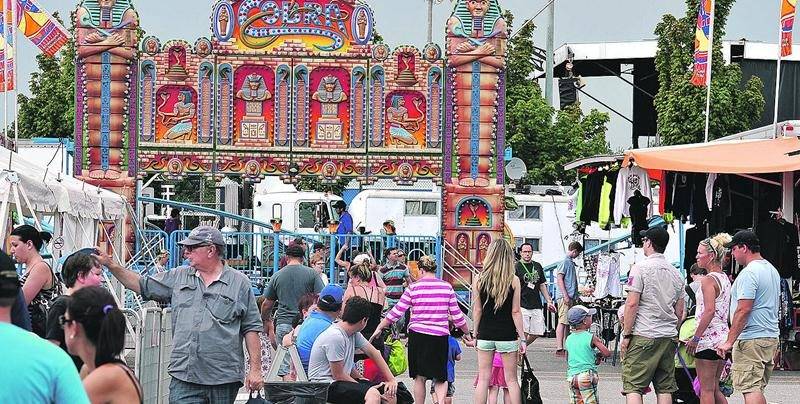 En comparaison à pareille date l’an passé, 5 000 visiteurs de plus auraient déjà franchi les tourniquets de l’Expo de Saint-Hyacinthe, selon M. Végétarian. Un mi-parcours sous le signe du succès! Photo François Larivière | Le Courrier ©