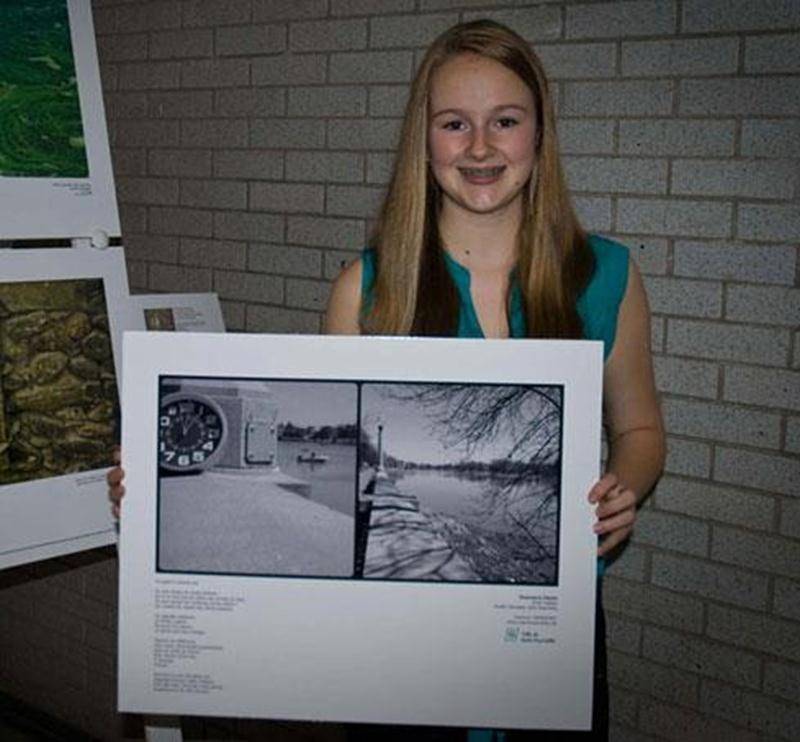 Rosemarie Plante, de l'école Fadette, gagnante du premier prix.